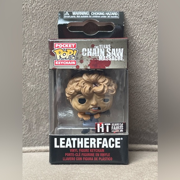 Leatherface Texas Chainsaw Massacre Funko.PocketPop Keychain Charm ScareFair NIB - Picture 1 of 7
